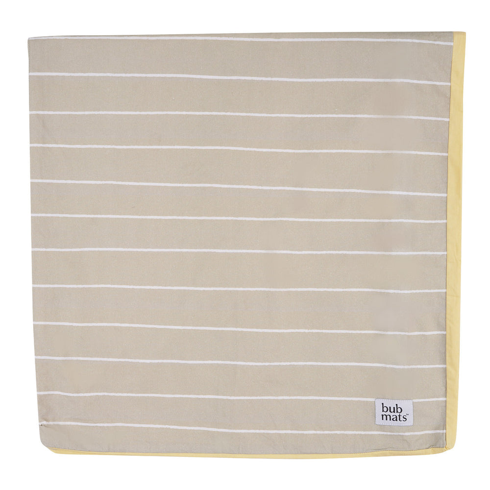 Load image into Gallery viewer, Cushy Mat Cover · Regular · Oatmeal Stripe

